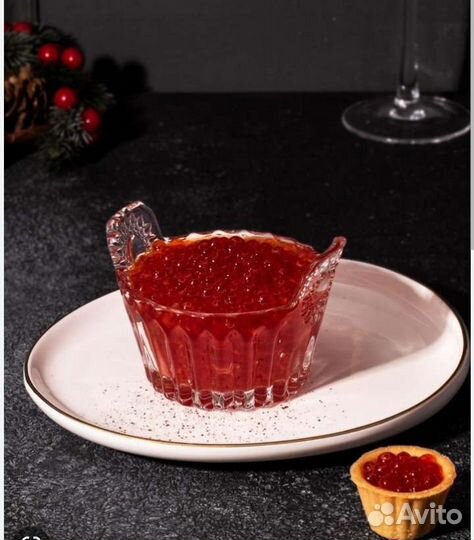 Икорница стеклянная