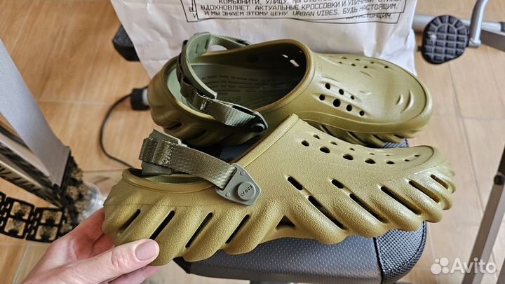 Crocs Echo Clog алоэ клоги сабо мужские 43-44