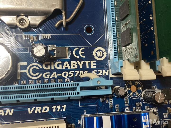 Комплект i5 760 + gigabyte GA-Q57M-S2H + 8Gb