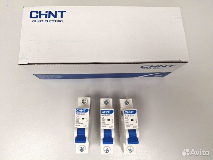 Автоматический выключатель Chint NXB-63S 1P 6А C