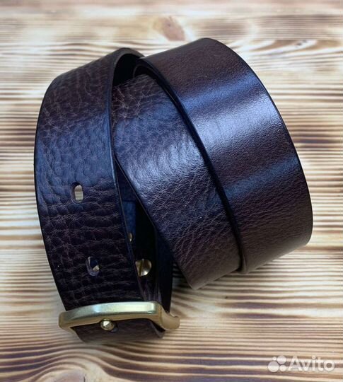 Мужской кожаный ремень ручной работы