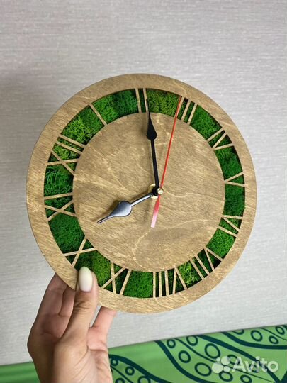 Мастер-класс для детей и взрослых. Часы из мха