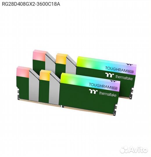 Комплект памяти Thermaltake toughram RGB Green 16G