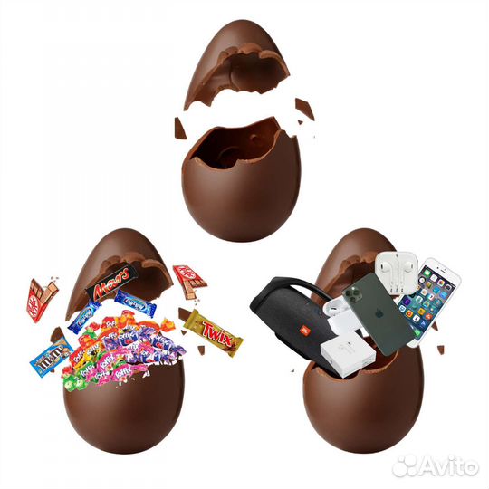 Большой киндер сюрприз шоколадный