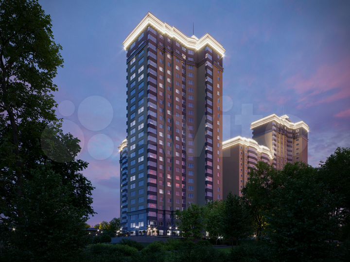 2-к. квартира, 53,4 м², 16/27 эт.