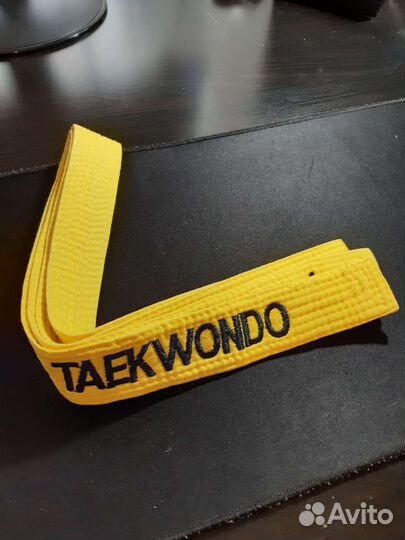 Жёлтый пояс для тхэквондо