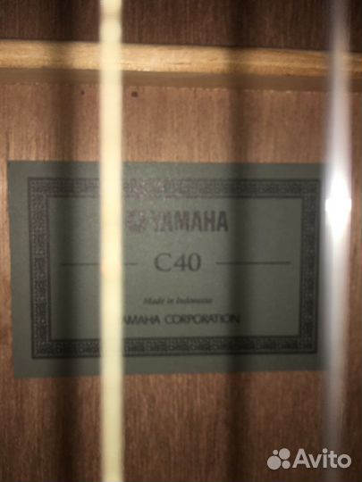 Гитара yamaha c40 черная