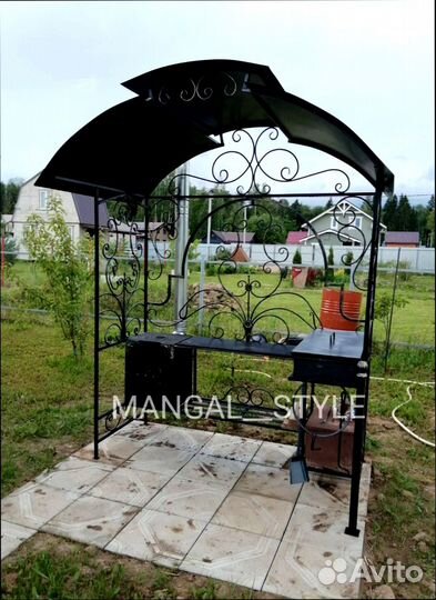 Мангал с крышей