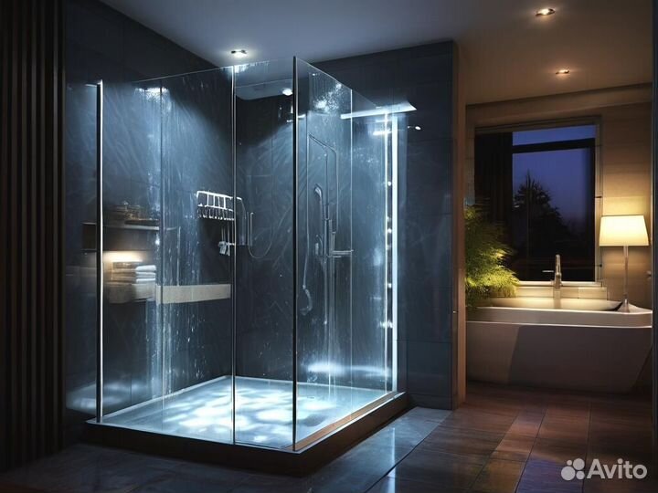 Душевые стеклянные перегородки гарантия 5 лет