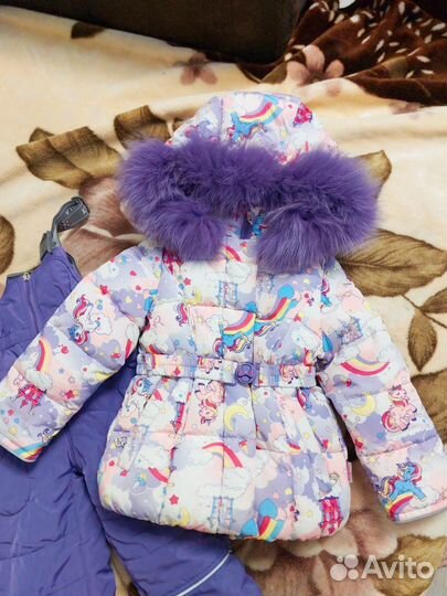 Куртка детская зимняя для девочки 92 р со штанами