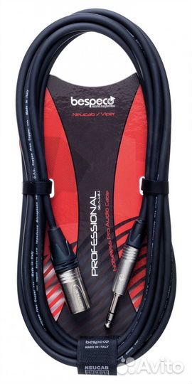 Кабель межблочный XLR-M-Jack Bespeco ncsmm900 9 m