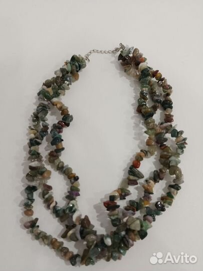 Бусы, кольца, серьги из натурального камня