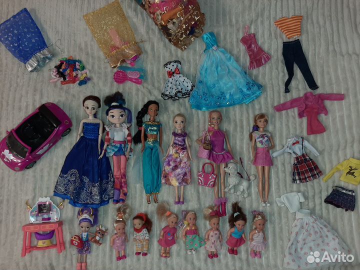 Куклы Barbie Жасмин Рапунцель Disney