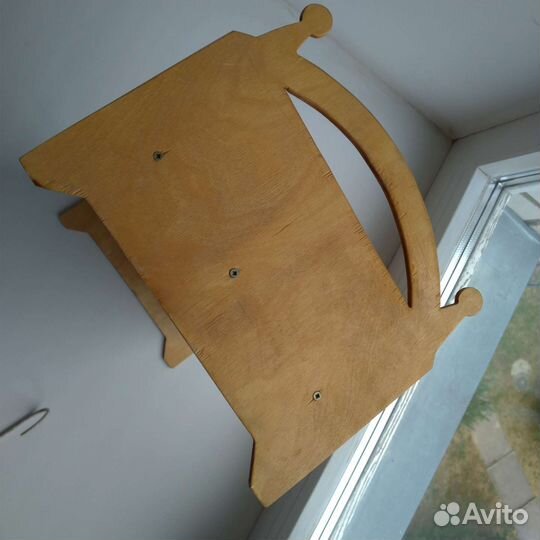 Поднос с ручками деревянный для дачи