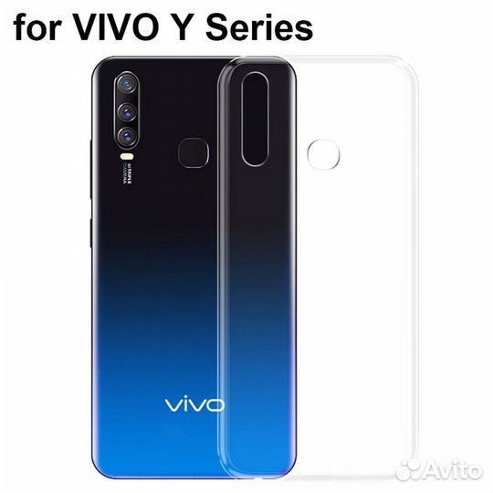Чехол для Vivo Y19 прозрачный