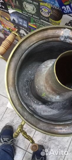 Самовар жаровой с медалями царский Баташев