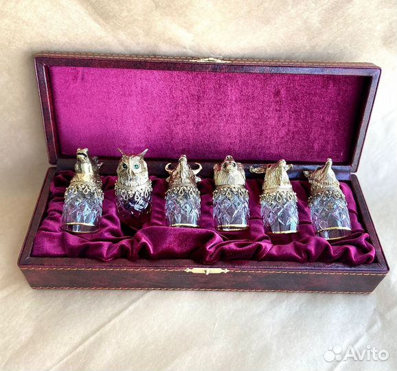 Хрустальные стопки перевертышы