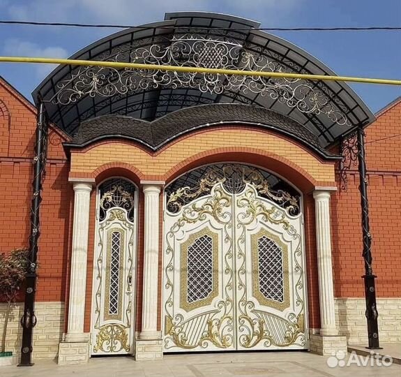 Кованные ворота,перила,навесы,козырьки