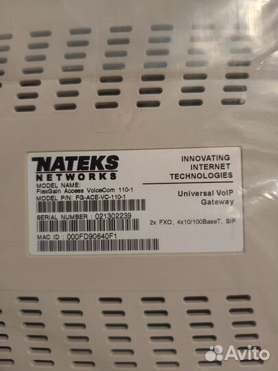 Голосовой шлюз Nateks VoiceCom110 VC-110-1