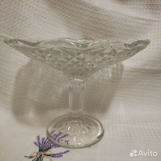 Ваза для фруктов на ножке СССР