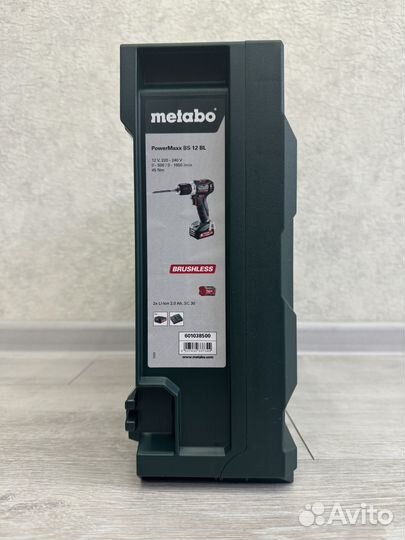 Акк. дрель-шуруповерт Metabo power maxx BS 12 BL