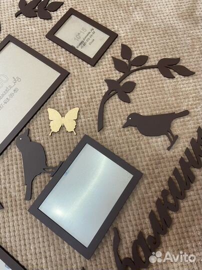 Фоторамки на стену с декором