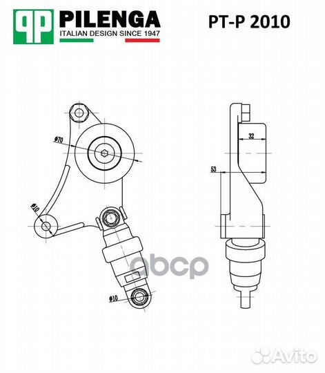 Натяжитель ремня приводного (в сборе) toyota RA