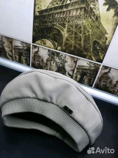 Новая утепленная шапка-берет (фетр/шерсть)