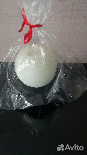 Подсвечник со свечой-шаром новый