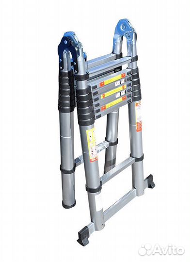 Телескопическая лестница стремянка SevenBerg QH 2x9 ступеней (3,6 м.+3,6 м.)