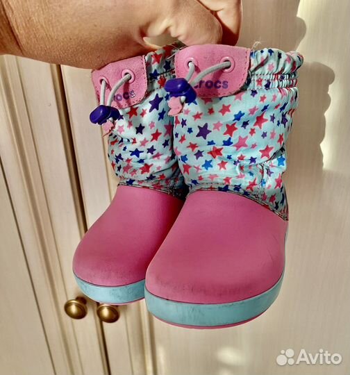 Сапоги Crocs c8 25 демисезонные