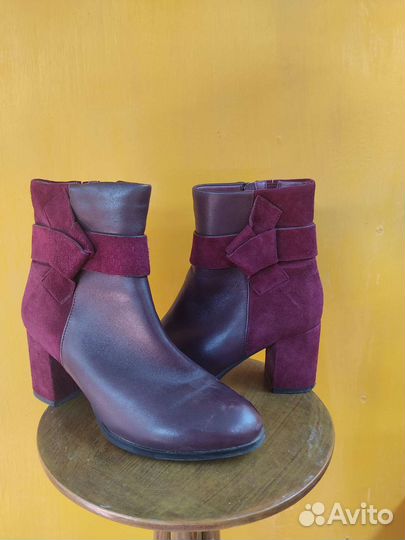 Ботильоны полусапожки натуральная кожа и замша