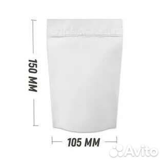 Прозрачный матовый дой-пакет с замком zip-lock