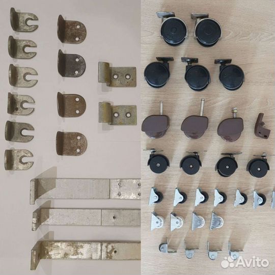 Колёсики/металлические уголки для мебели