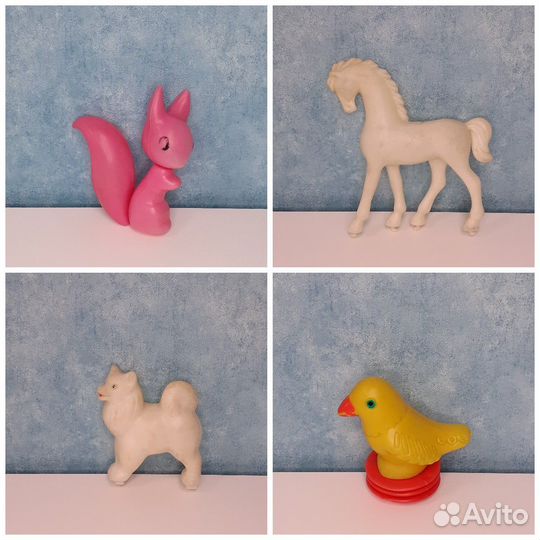 Игрушки пластмассовые много СССР