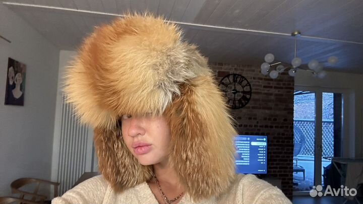 Шапка ушанка y2k винтаж