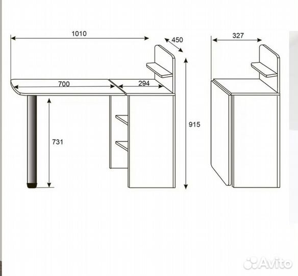 Стол для маникюра новый