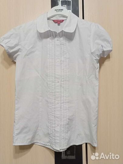 Блузки для девочки школьные 134 и 140