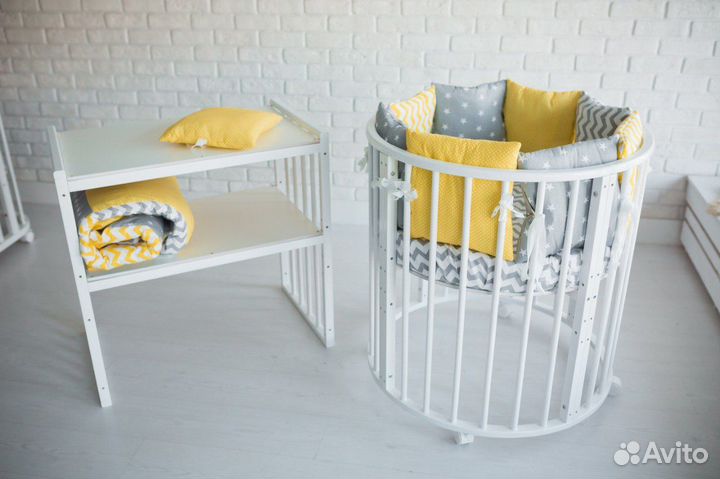 Детская кроватка круглая