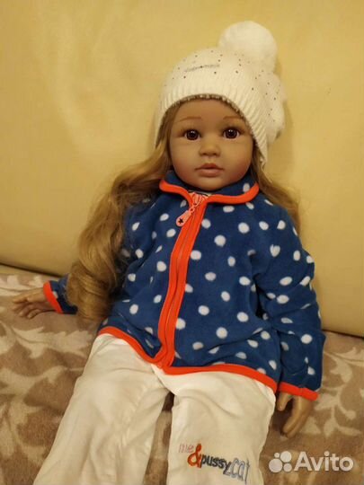 Теплая одежда для куклы 60 см