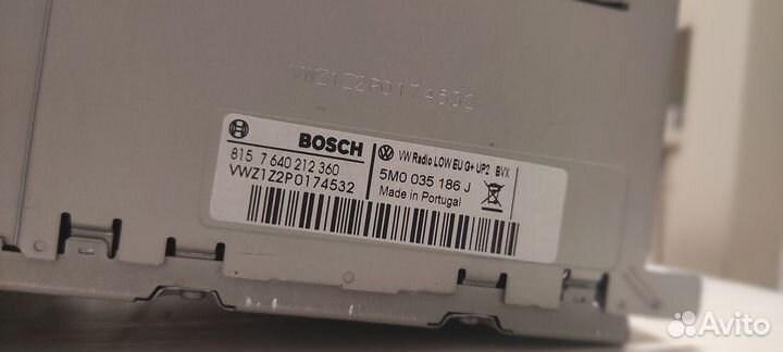 Магнитола VW Bosch 3110