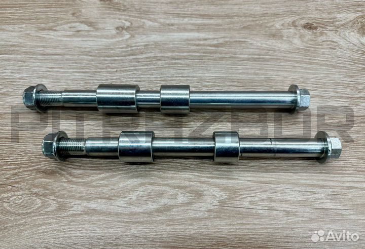 Колёсные оси 15мм. (+ втулки) новые, питбайк