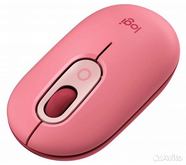 Беспроводная мышь Logitech Pop, розовый
