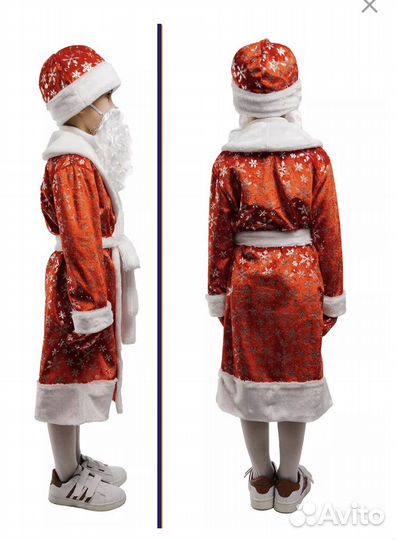Костюм деда мороза 116-122
