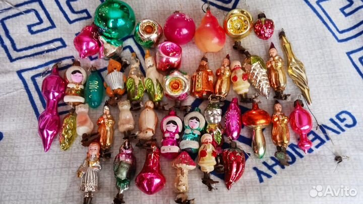 Елочные раритетные игрушки СССР
