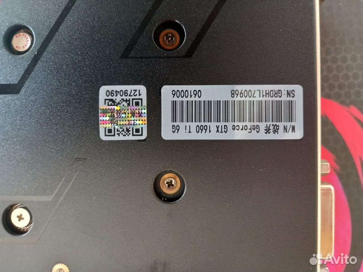 Видеокарта gtx1660 ti
