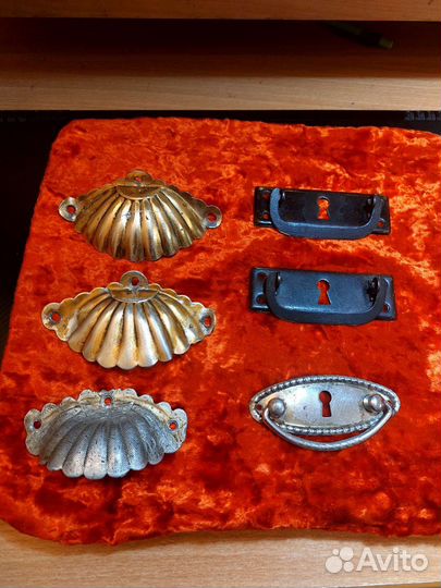 Ручки ракушки мебельные ручки СССР винтаж