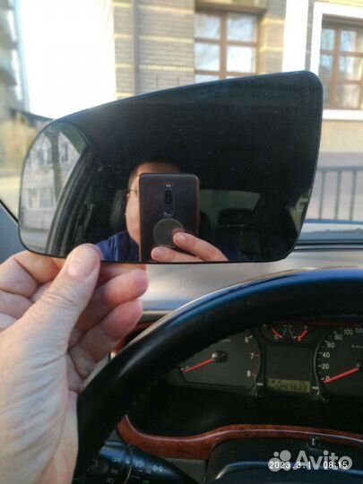 Зеркальный элемент с подогревом, левый