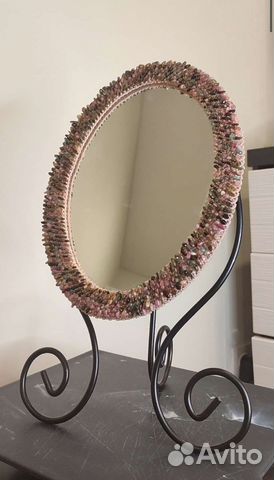 Зеркало с турмалинами и бисером