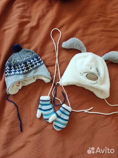 Шапка детская Reima и Kerry + варежки
